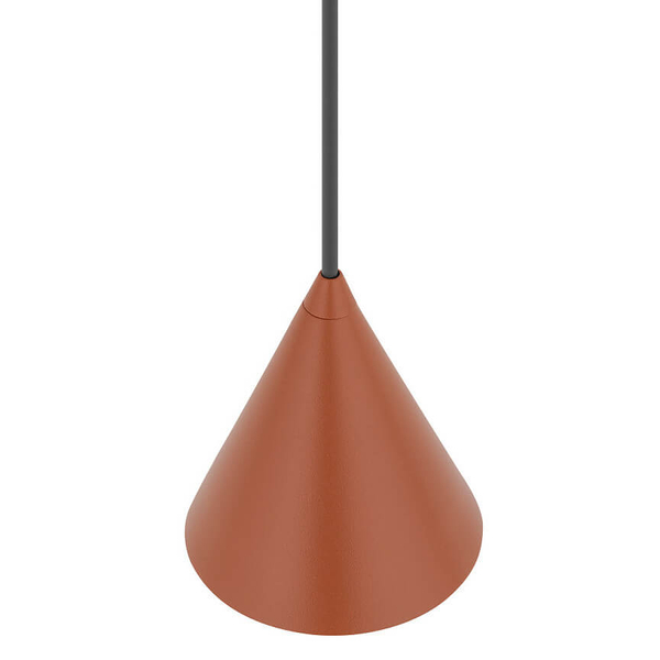 Wisząca lampa nad stół ZENITH 11456 trójkątna terakota