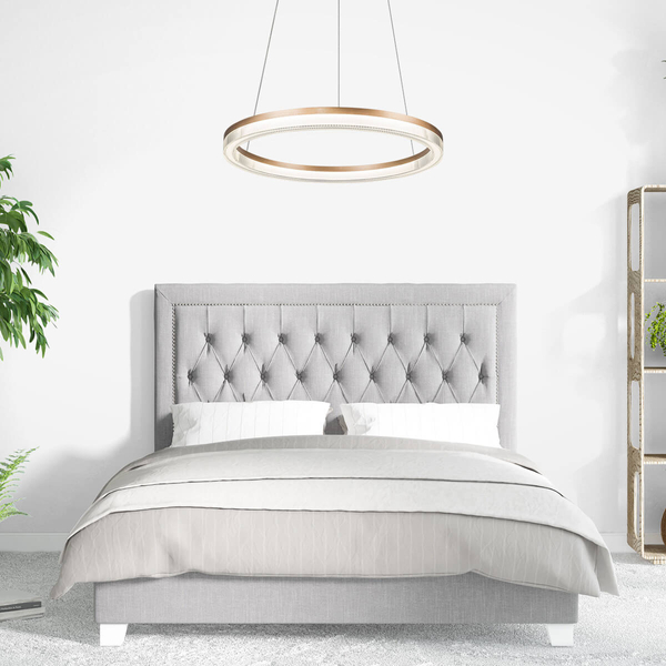 Lampa wisząca ring Midway LP-033/1P L GD Cristal Triangle LED 50W złota
