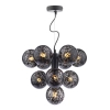 Szklana wisząca lampa Vine VIN2322-21 kule balls przydymiona czarna