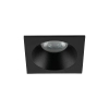Łazienkowy downlight sufitowy Prisma 10581 kwadratowy IP65 czarny