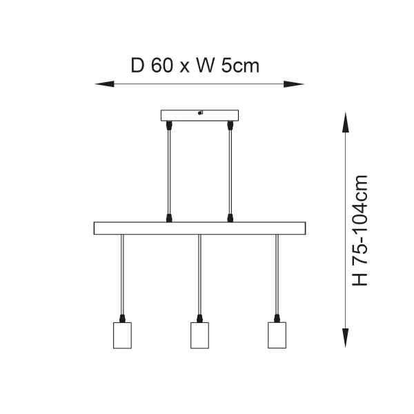 Lampa wisząca rustykalna Sven 101678 do salonu drewniana
