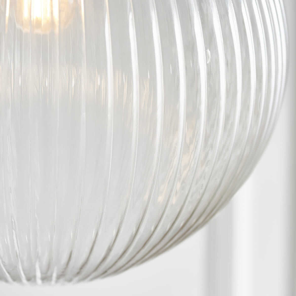 Kulista lampa wisząca Brydon 71124 Endon rustykalna mosiądz przezroczysta