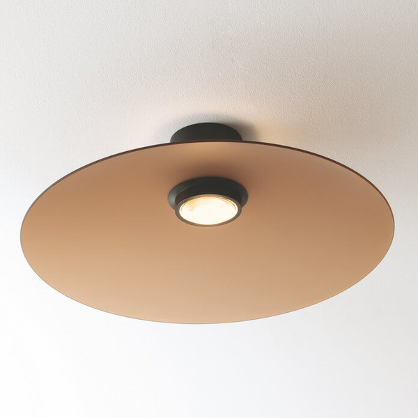 Lampa nasufitowa PECA LE44276 LED 17W 3000K plate brązowa czarna