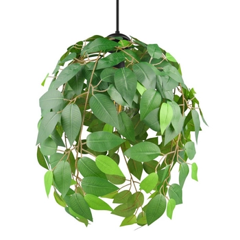 Salonowa lampa wisząca Leavy R10461915 RL Light roślina czarna zielona