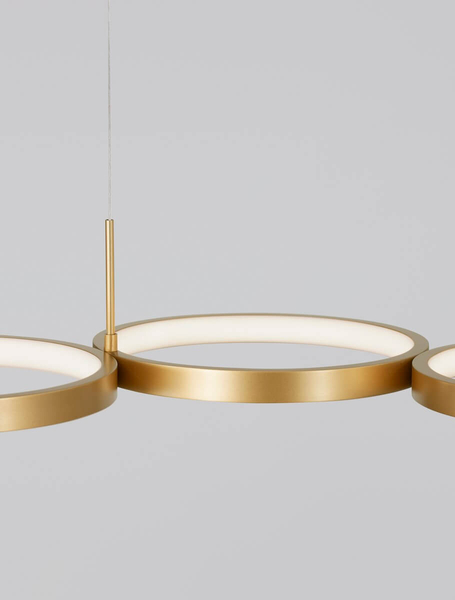 Lampa wisząca ringi GARCIA LE42828 Luces Exclusivas do salonu LED 41W 3000K złota