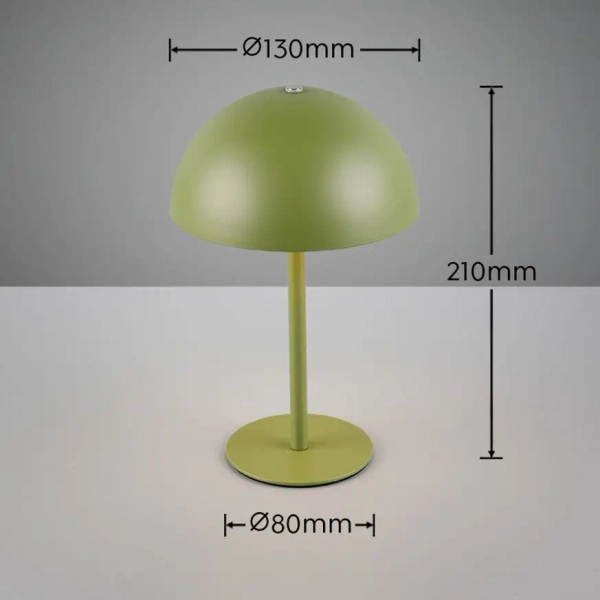 Ściemnialna lampka nocna MUNOZ R54891115 LED 1,3W 3000K grzybek zielony