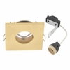 Lampa sufitowa podtynkowa Bahia 10712 IP44 kwadratowa mosiężna złota