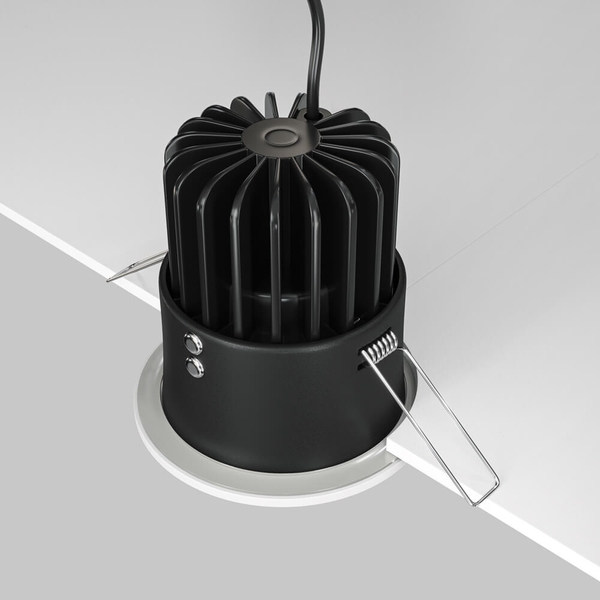 Lampa tarasowa sufitowa Zoom DL034-L12W4K-W LED 12W 4000K IP65 oczko biała