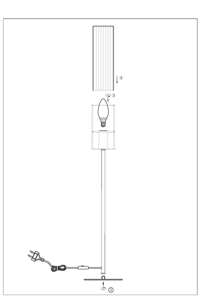 Lampka stołowa glamour Tubo 108558 Markslojd szklana srebrna