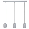 Ceramiczna lampa nad stół Olo 3 41415 do jadalni kule szary