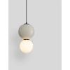 Wisząca lampa okrągła JORELIA LE45250 LED 6W 3000K szklana szara biała