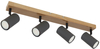 Przusufitowa lampa Robby 57911-4G z regulacją grafit drewno