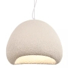 Kopułowa lampa wisząca 23160 do jadalni skandynawska biała