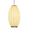 Owalna lampa wisząca SILK ST-2335-20 lampion jedwabna biała