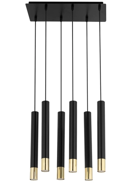 Żyrandol lampa salonowa Sopel Grand 33397 nad stolik czarna złota