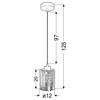 Jadalniana lampa wisząca Cox 31-53862 szklana chrom czarna