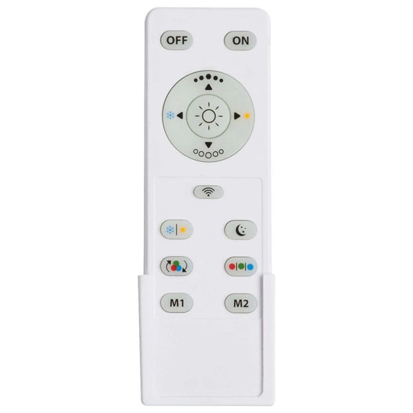 Natynkowa LAMPA sufitowa NICOLE 48365-60 Globo okrągła OPRAWA plafon LED RGB 67,48W z efektem gwiazd biała