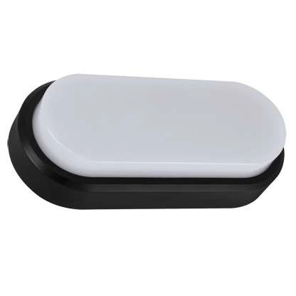 Sufitowa LAMPA plafon ARON 03798 Ideus owalna OPRAWA hermetyczna LED 12W 4000K zewnętrzna IP65 czarna