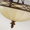Plafon LAMPA sufitowa DRAWING ROOM FE-DRAWING-ROOM-FB Elstead FEISS klasyczna OPRAWA półokrągła natynkowa beżowa czarna