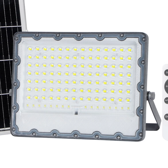 Lampa na taras z pilotem Tiara SLR-21387-300W Italux LED 300W 4000K IP65 szara