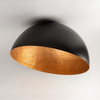 Kuchenna lampa sufitowa Sfera okrągła czarna miedziana