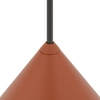 Lampa wisząca do salonu ZENITH 11490 stożek pomarańczowy