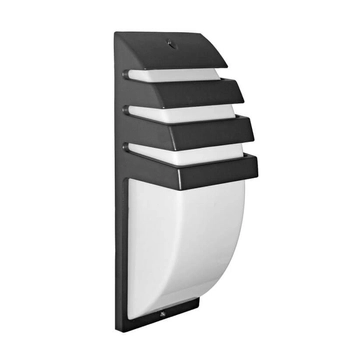 Półokrągła lampa ścienna Mona do ogrodu LED 4W 4000K czarna