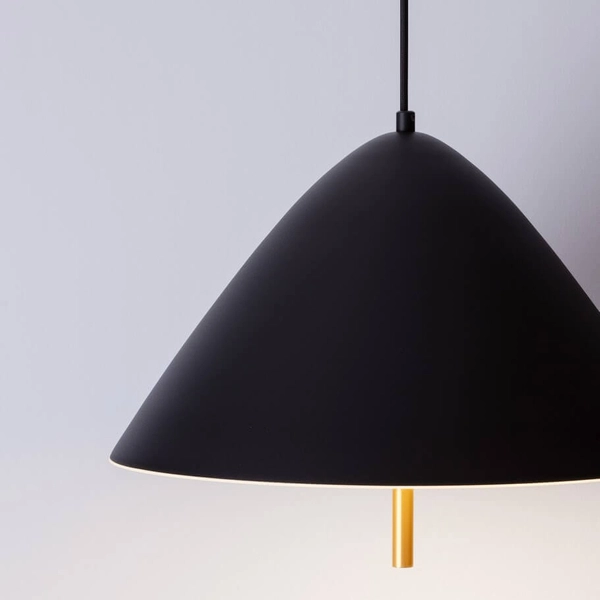 Wisząca lampa jadalniana CARAPARI LE44654 LED 17W 3000K czarna