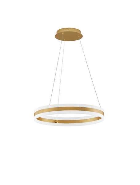 Okrągła lampa wisząca COLIMA LE42753 ring LED 75W 3000K nowoczesna złota