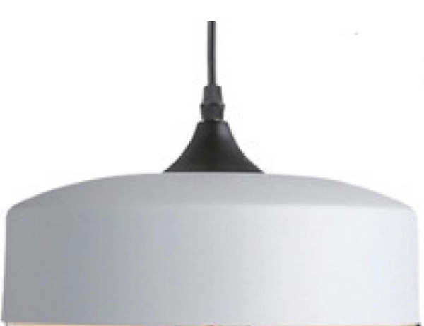 LAMPA wisząca CGORE3WH COPEL loftowa OPRAWA szklany ZWIS tuba biała bursztynowa