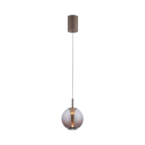 Opuszczana lampa wisząca PURE INFINITY brązowa 2220-97 1xLED 10W 2200-5000K na pilot