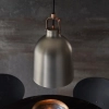 Industrialna lampa wisząca Lazenby 102544 metalowa czarna