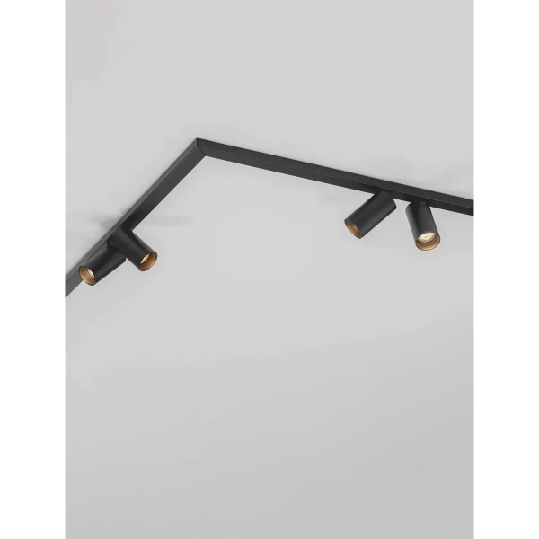 Modułowa lampa sufitowa CALDEMO LE45655 tuby metalowe czarne
