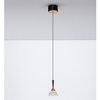 Wisząca lampa do salonu GUAY LE44214 LED 7W 3000K kryształowa czarna złota