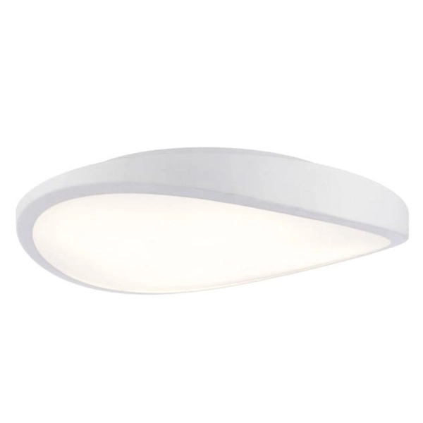 Biała lampa sufitowa Circulo nad łóżko nieregularny kształt