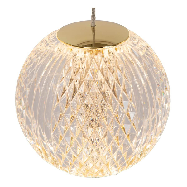 Kulista lampa wisząca CINTRA 13499/21/60 LED 21W 2700K złoty przezroczysty