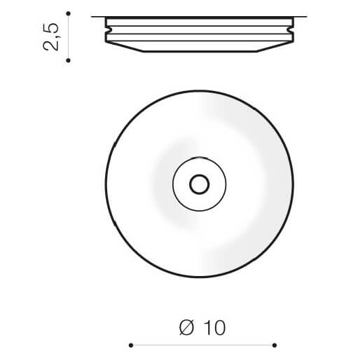 Okrągła lampa sufitowa do sypialni MARIKA AZ2208 Azzardo różowe złoto