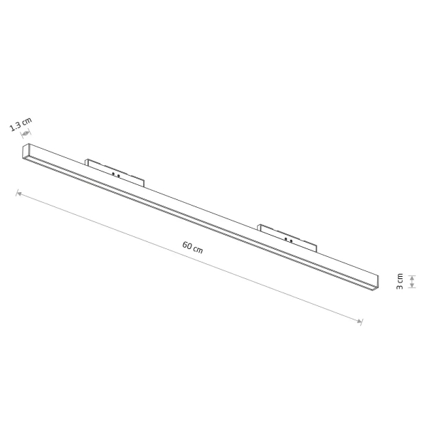 Lampa sufitowa 1-obwodowa 11721 LED 20W 3000K czarna