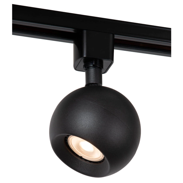 Okrągły reflektorek do szyn Track 09953/01/30 Lucide ściemniany czarny