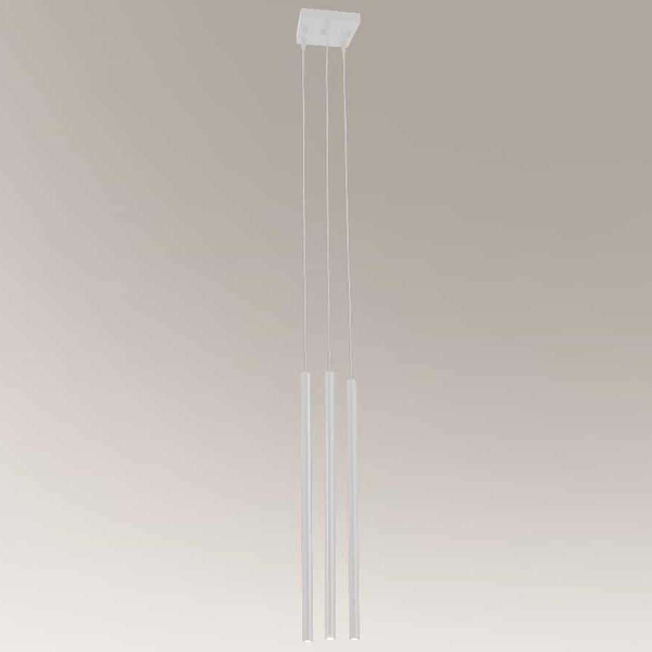 Loftowa LAMPA wisząca KOSAME 7847 Shilo industrialna OPRAWA metalowy ZWIS tuby białe