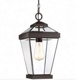 Zewnętrzna lampa wisząca Ravine QZ-RAVINE8-M na łańcuchu IP44 brązowa