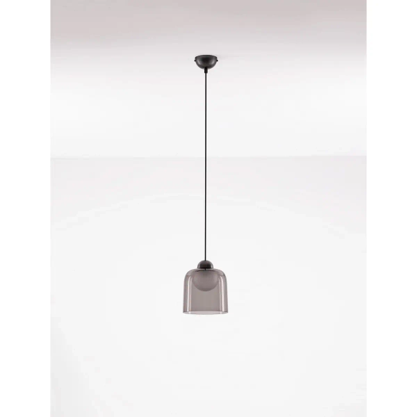 Cylindryczna wisząca lampa TAVENCO LE45211 LED 5W 3000K do jadalni czarny