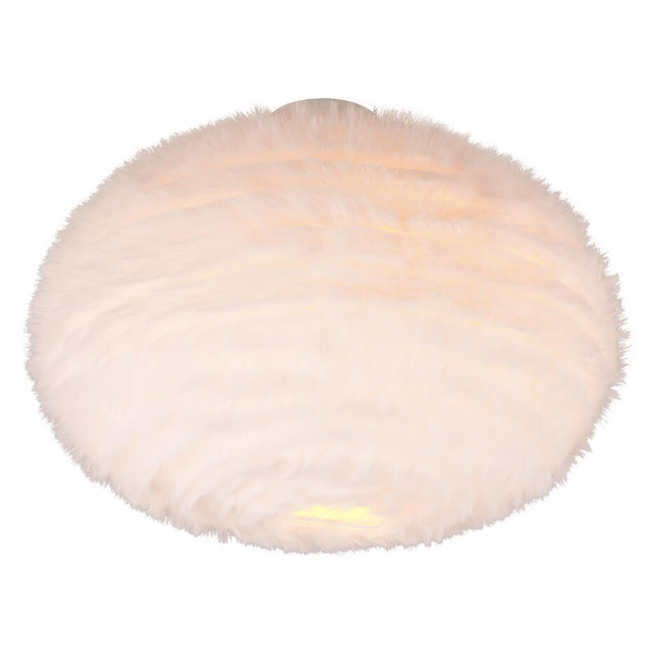 Sufitowa lampa dziecięca Furry R61582001 pluszowa biała