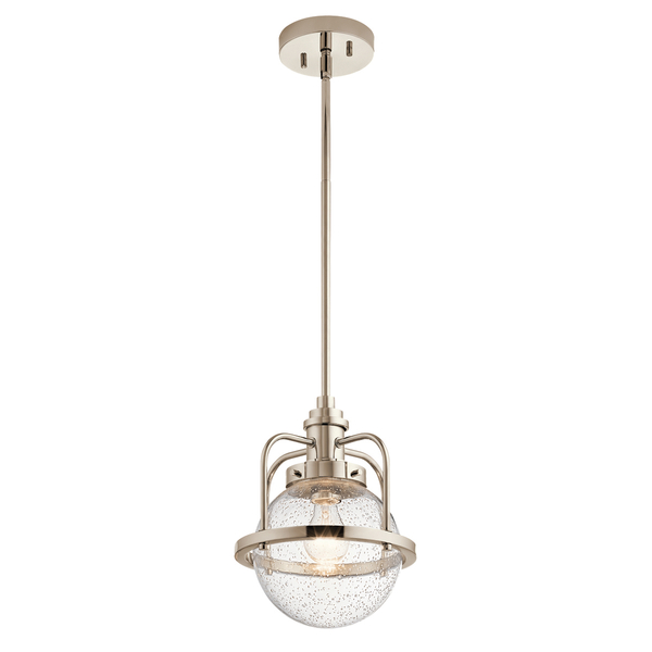 Wisząca lampa nad stół QN-TRIOCENT-P-PN kula nikiel