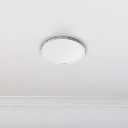 Plafon LAMPA sufitowa PAVEL 3427 Rabalux okrągła OPRAWA płaska LED 18W 4000K natynkowa biała