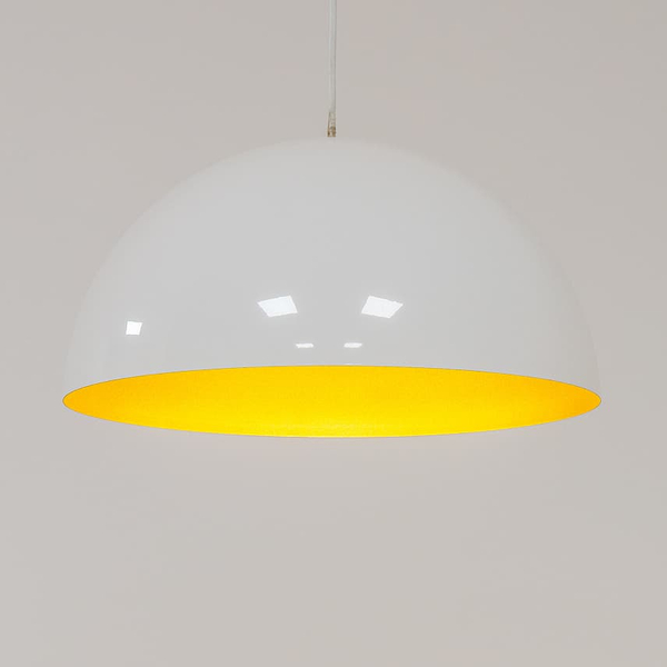 Lampa wisząca glamour Hemisphere Super 10700 Nowodvorski kopuła biała złota