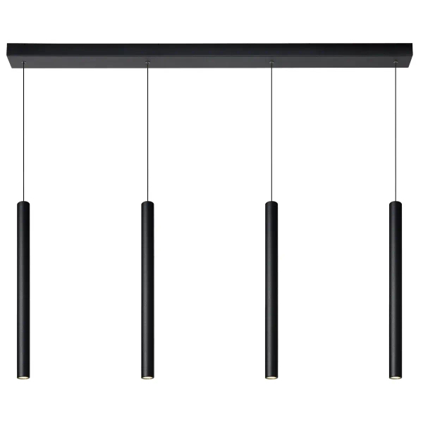 Lampa wisząca Lorenz 74403/04/30 LED 16W 3000K tuby metalowe czarne