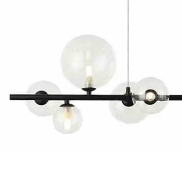 Modernistyczna wisząca lampa 22063 LED 14W 3000K kule ring czarny
