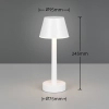 Zewnętrzna lampa stołowa VIDAL R54991131 LED 1,5W 3000K IP44 biała