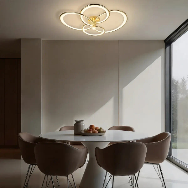 Lampa sufitowa ringi Azina LP-4852/4C GD LED 44W 3000-6000K złota